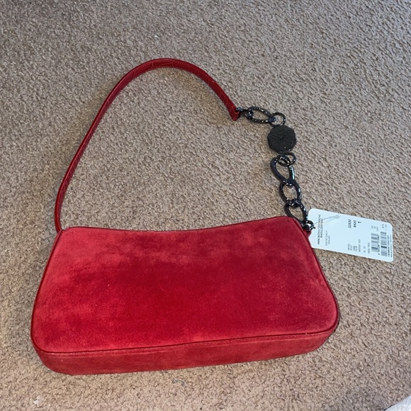 ESCADA red suede shoulder bag - Picture 4 of 7